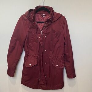 H&M Deep Red Utility Jacket